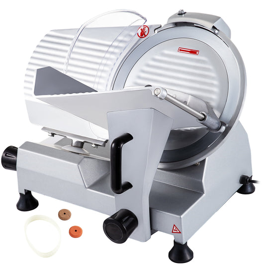 BENTISM Commercial 10" Blade Deli Meat Slicer 240W 350-400RPM Food Cheese Electric Slicer