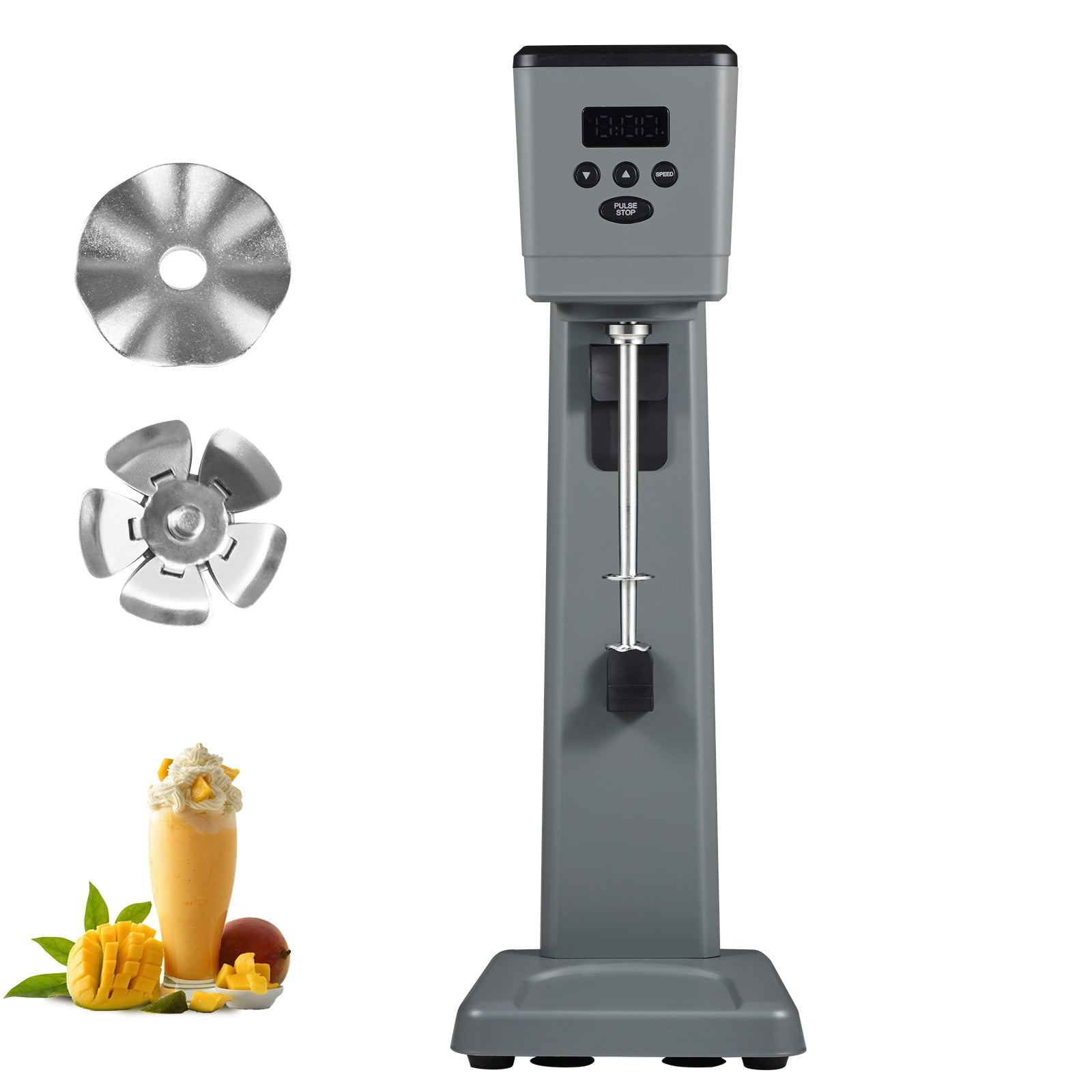 BENTISM Milkshake Maker, 375W Electric Milkshake Machine, Single Head Drink Mixer Blender Machine, LED Intelligent Microswitch, 3-Speed Milkshake Mixer with 820 ml Stainless Steel Cup