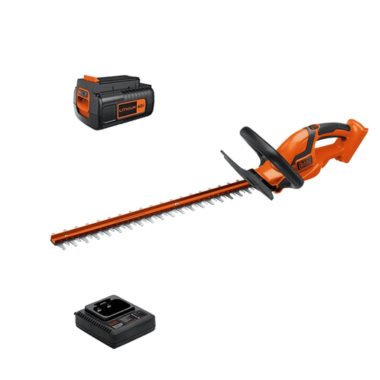 BLACK+DECKER 40V MAX* Cordless Hedge Trimmer, 24-Inch, (LHT2436)