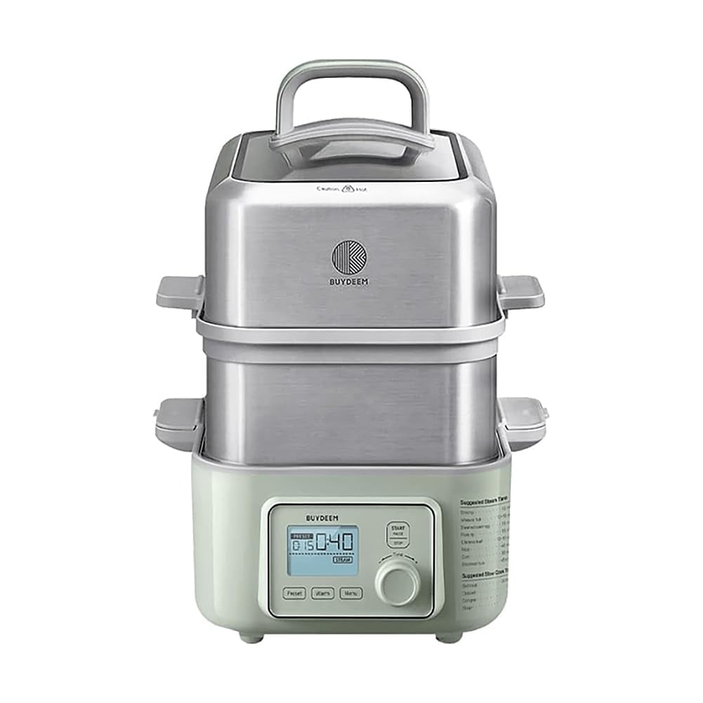BUYDEEM G563-A501 10 qt 2-Tier Electric Food Steamer