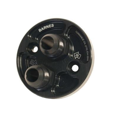 Barnes 8932-12, Oil Filter Block Off Plate -12 Fitting Performance Racing