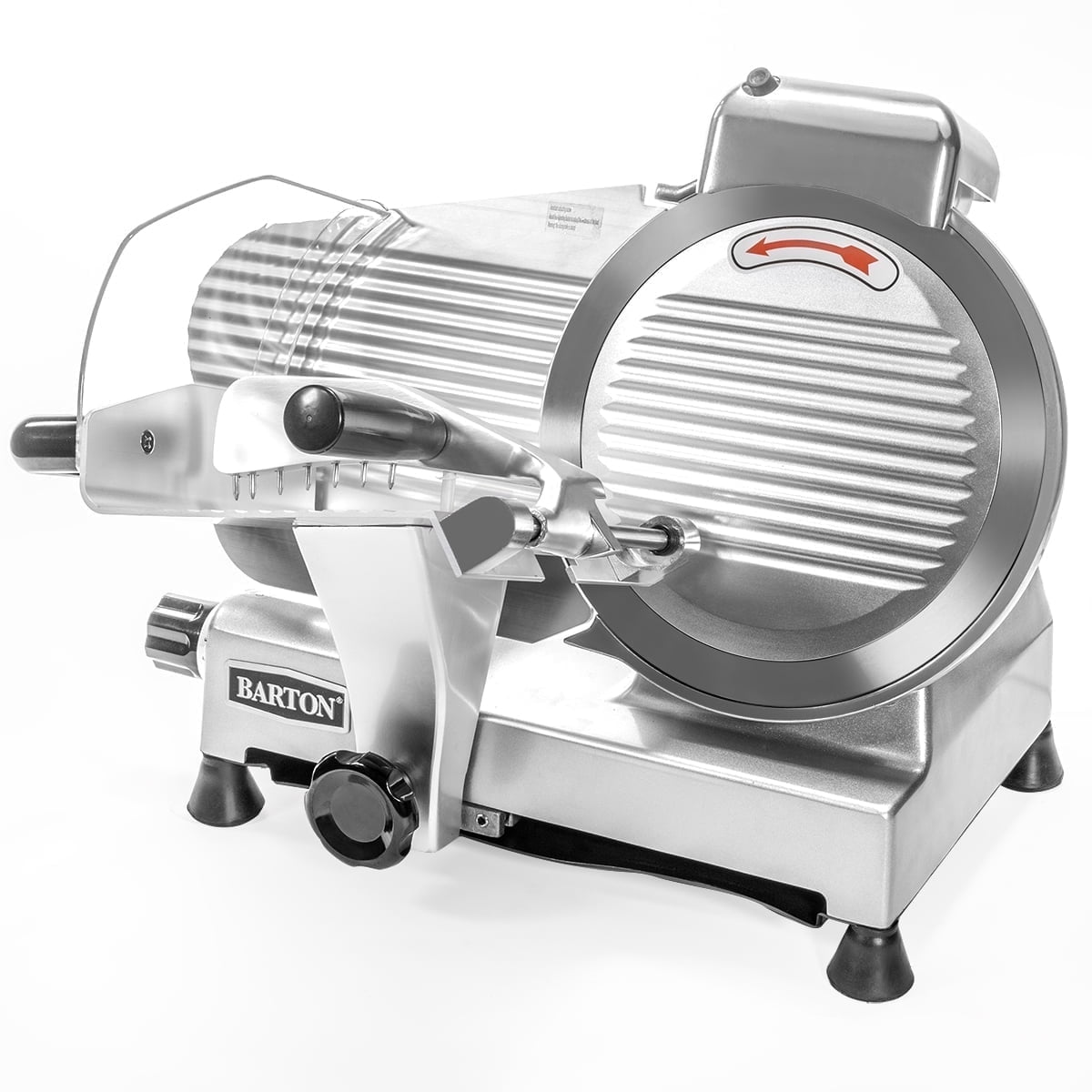 Barton Commercial Meat Slicer 10 In Electric Food Slicer Semi-Auto 250W - Adjustable Thickness