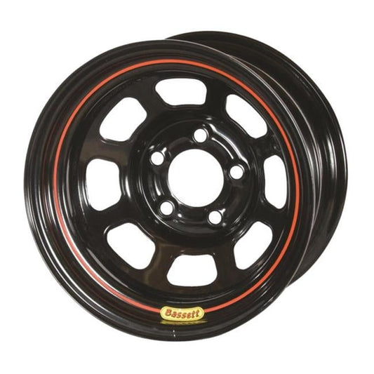 Bassett  15 x 7 in., 4 x 100 mm Wheel, Black