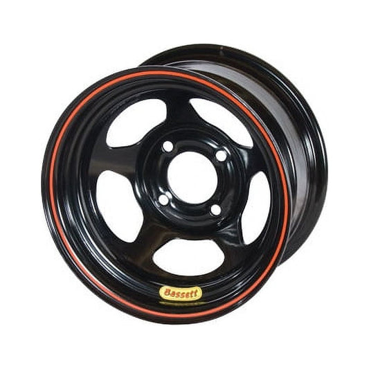 Bassett 38SH4 13X8 Inertia 4x100 mm 4 In Backspace Black Wheel