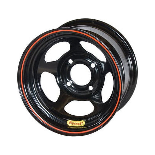 Bassett 38SP2 13X8 Inertia 4x4.25 2 Inch Backspace Black Wheel