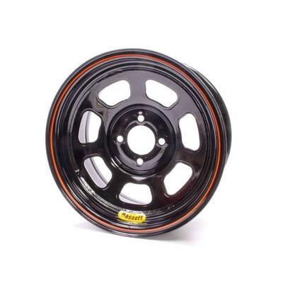 Bassett 47SH4, Wheel 14X7 D-Hole 4X100 4.0In Bs Black Performance Racing