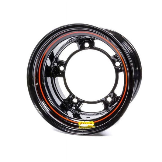 Bassett 50SR5S-LW 15 in .dia. x 10 in. Silver Powder Coat Ultra Light Wide 5 Wheel - 5 in. Backspace - Wide 5 Bolt Pattern