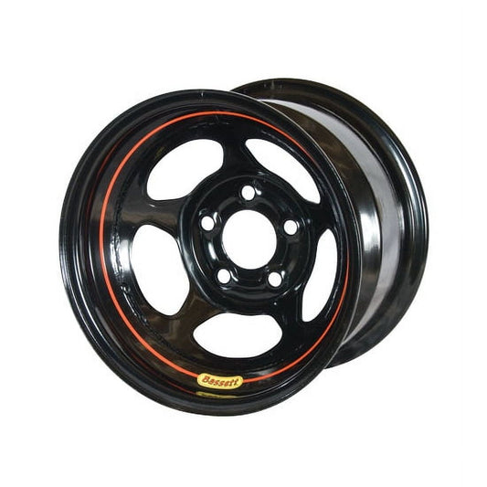 Bassett 58A53 15X8 Inertia 5x5 3" Backspace Black Wheel