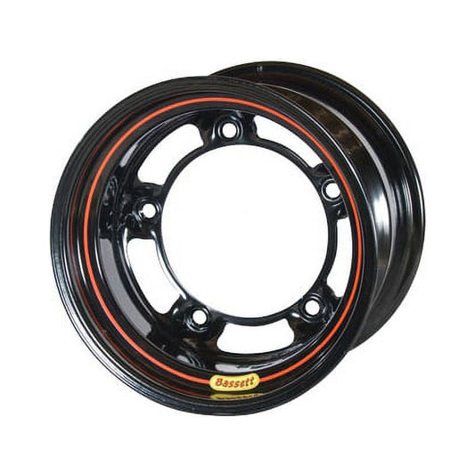Bassett 58SR4 15X8 Wide-5 4 Inch Backspace Black Wheel