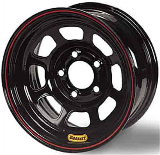 Bassett Wheels 57RF375 Black DOT D-Hole Wheel Size: 15" x 7"