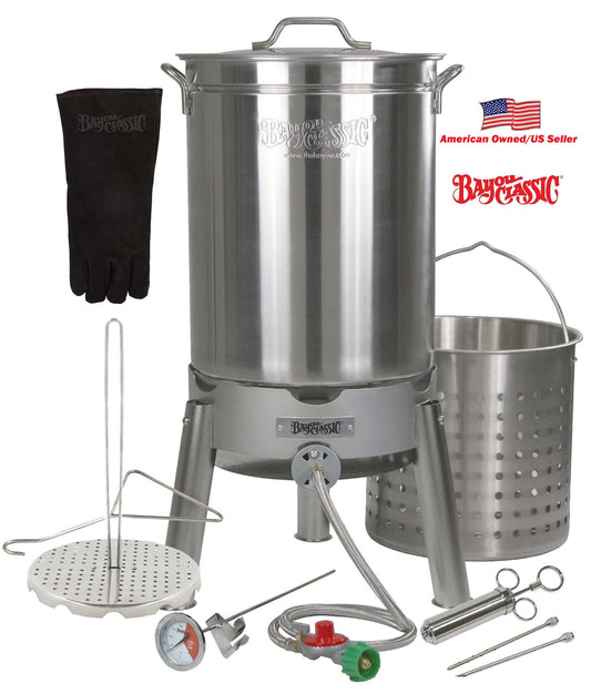 Bayou Classic 44 qt Stainless Steel Turkey Fryer
