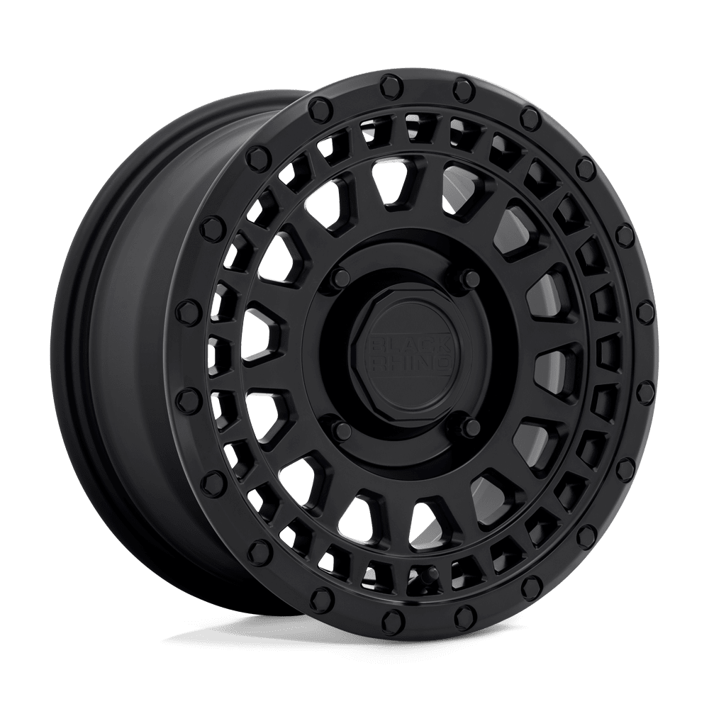 Black Rhino Powersports Cast Aluminum Rim BLPKR 15X7 4X110 M-BLK 51MM, 1570PKR514110M82