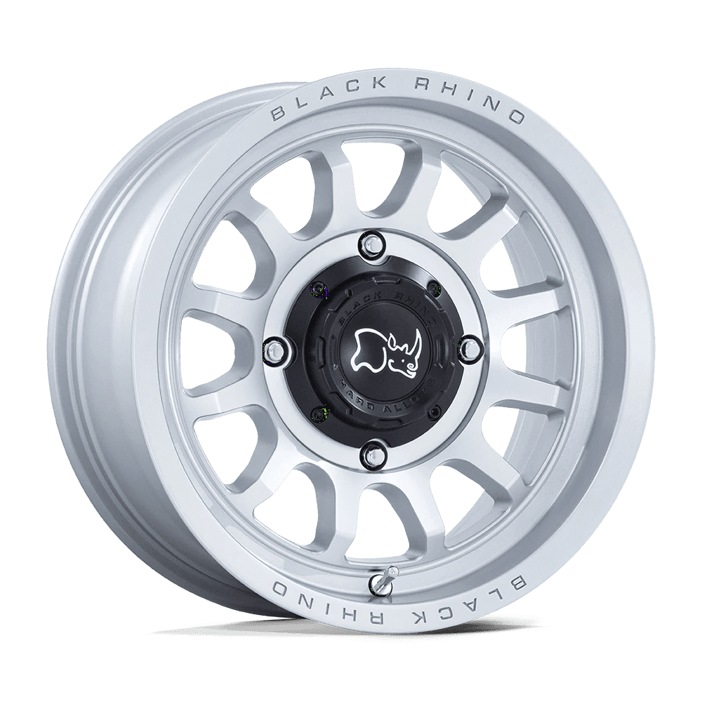 Black Rhino Powersports Cast Aluminum Wheel BU001 14x7 4x137 H-SLV MCH 10mm, BU001SD14704810