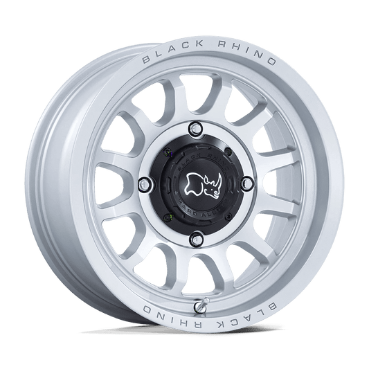 Black Rhino Powersports Cast Aluminum Wheel BU001 14x7 4x137 H-SLV MCH 10mm, BU001SD14704810