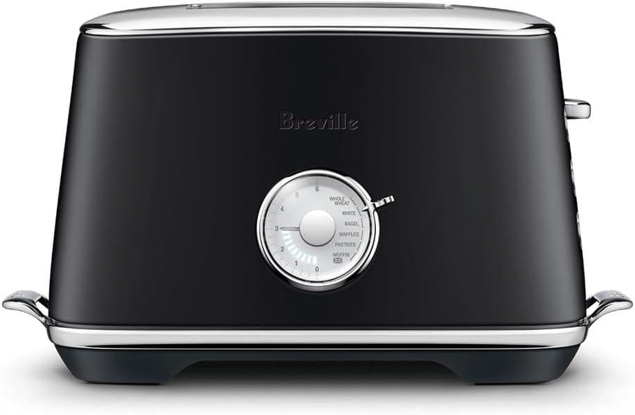 Breville BTA735BTR Toast Select Luxe Kitchen Toaster, 2 Slice, Black Truffle