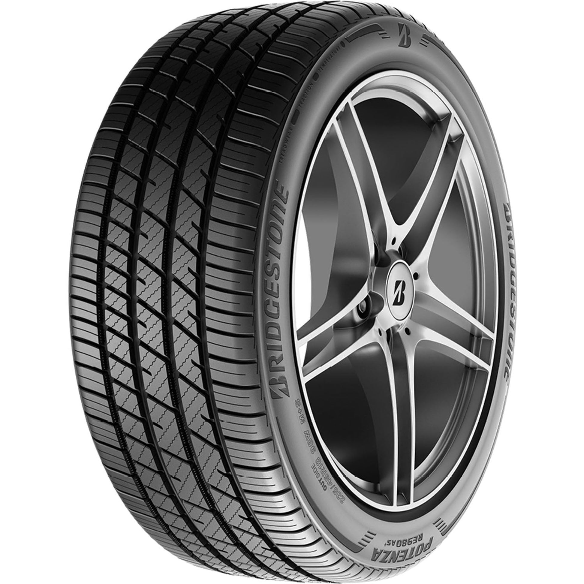 Bridgestone Potenza RE980AS+ Performance 225/50R17 98W XL Passenger Tire