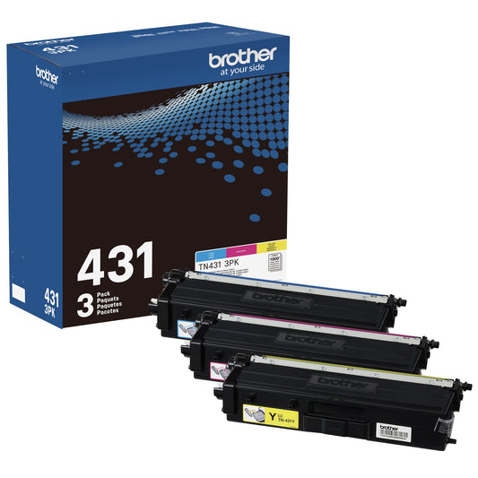 Brother Genuine Standard-yield Color Toner Cartridges, TN4313PK