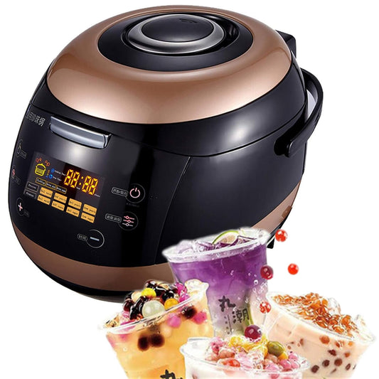 Bubble Milk Tea Maker Machine Commercial Tapioca Pearl Cooker Machine Pearl Pot Food Warmer For Bakery, Dessert Shop, Durable, 5L Liner