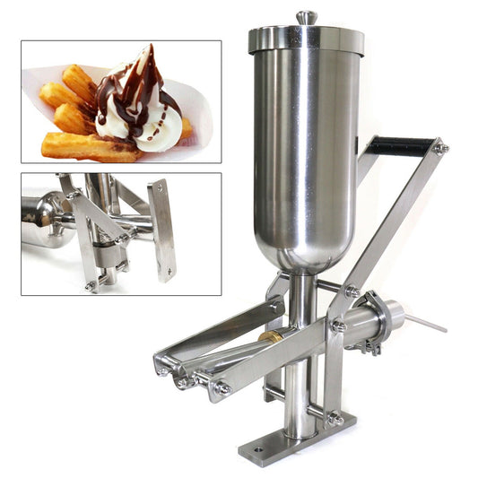 CNCEST Commercial 5L Heavy Duty Manual Churros Machine Spanish Donuts Maker Machine Stainless