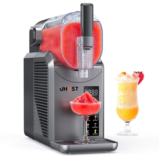 UHOST 7-in-1 Slushie Machine,No Ice Needed,15 Min Professional Frozen Drink Maker for Home with Self-Cleaning,Frozen Margaritas, Frappés, Milkshakes and More,72oz