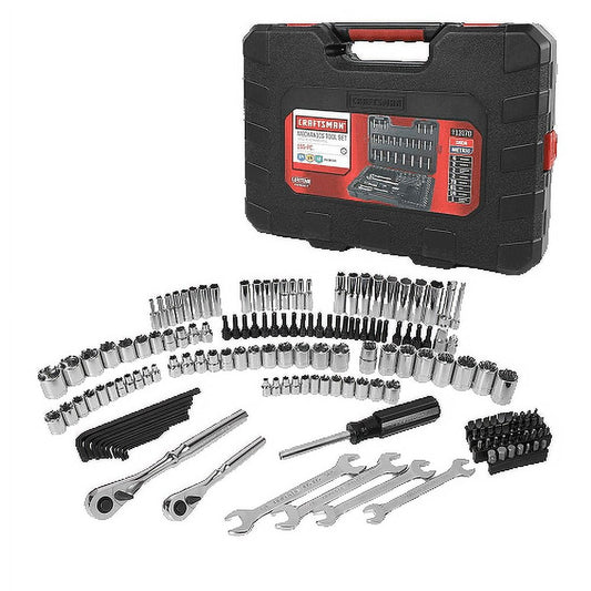 CRAFTSMAN, 17" x 12.30" x 3.50" Rustproof Tool Set, 165 Piece