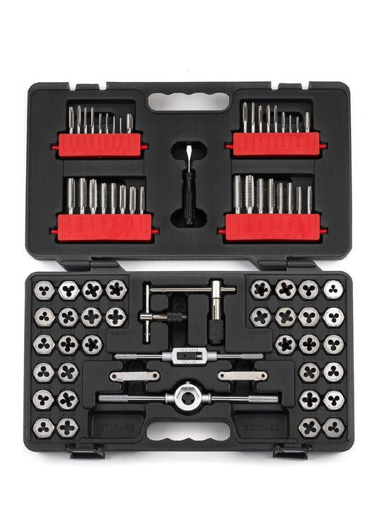 CRAFTSMAN 75 pc. Combination Tap & Die Set, Carbon Steel Finish Rust-resistant Tool Set, 75 Piece