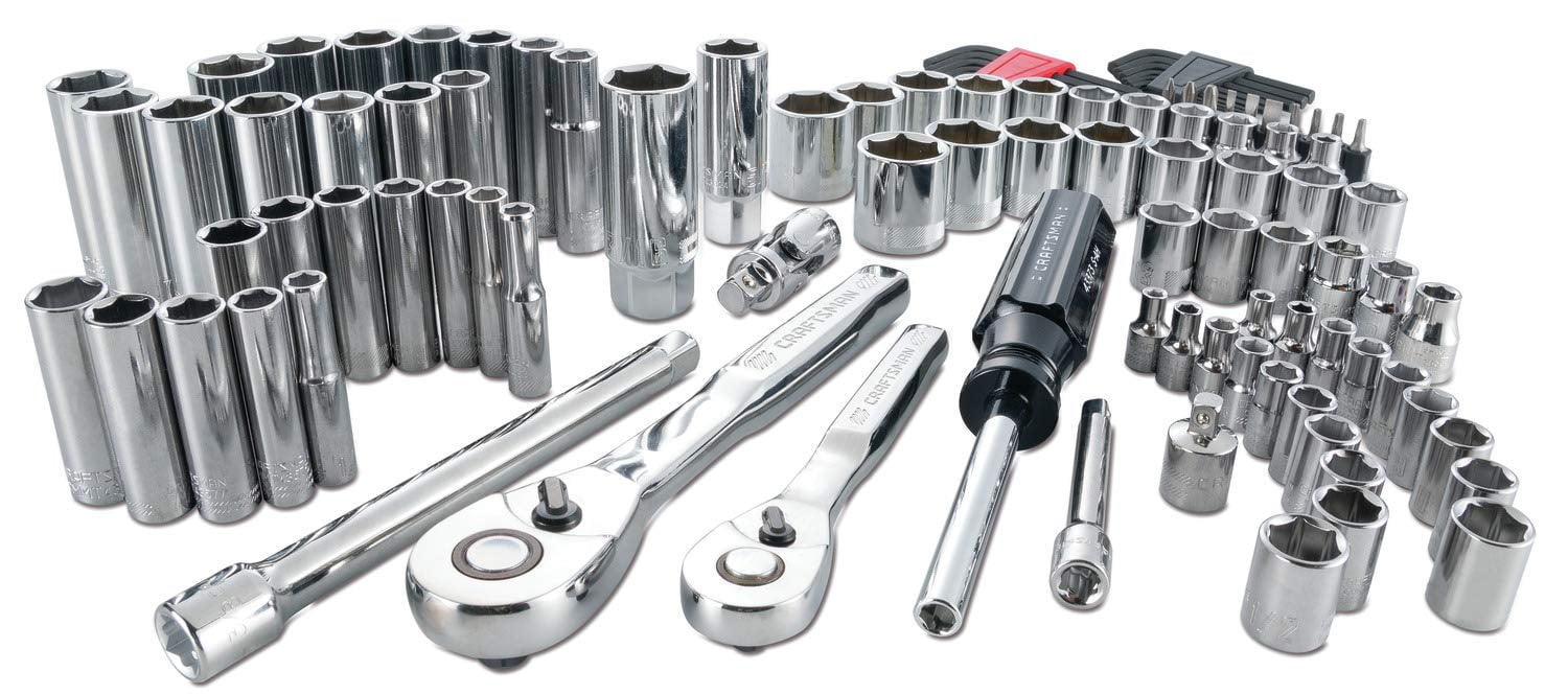 CRAFTSMAN CMMT12023, Polished Chrome Finish Drive Mech Tool Socket Wrench and Set, 105 Piece