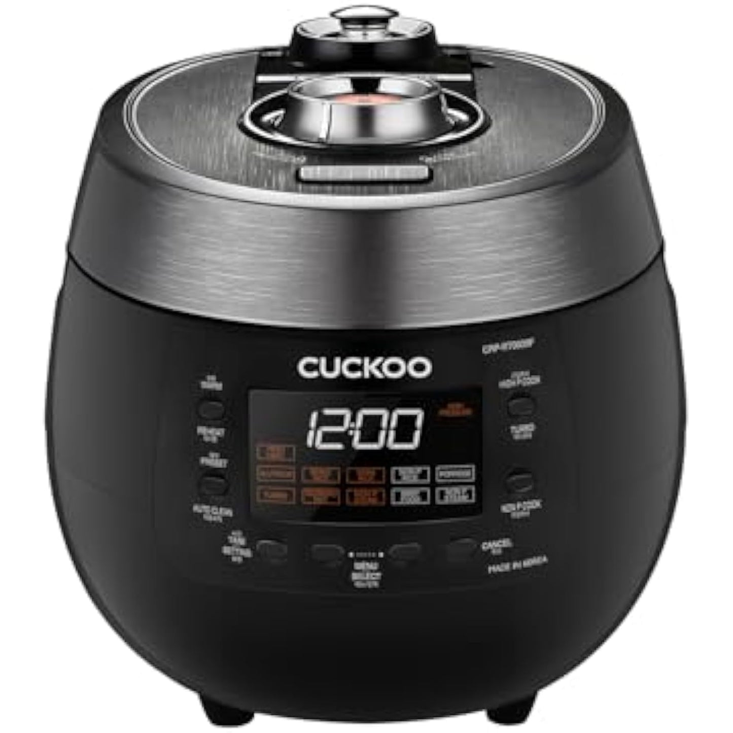 CRP-RT0609FB 6-Cup (Uncooked) / 12-Cup (Cooked) Twin Pressure Rice Cooker & Warmer with Nonstick Inner Pot, 14 Menu Options, Safe Steam Release, 3 Voice Guide, Auto Clean