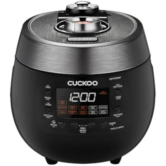 CRP-RT0609FB 6-Cup (Uncooked) / 12-Cup (Cooked) Twin Pressure Rice Cooker & Warmer with Nonstick Inner Pot, 14 Menu Options, Safe Steam Release, 3 Voice Guide, Auto Clean