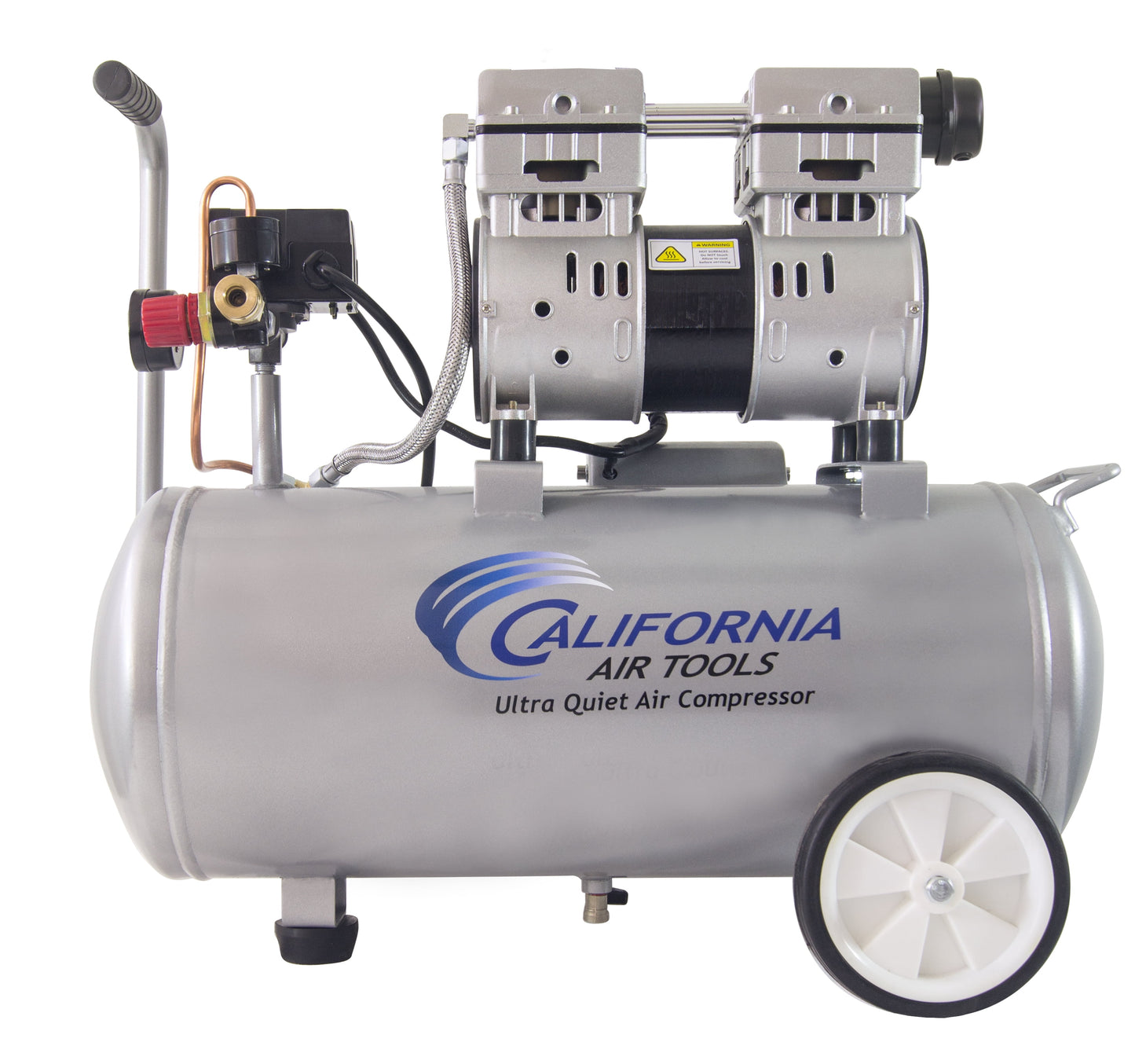 California Air Tools 8010 Steel 1.0 HP Ultra Quiet Oil-Free Air Compressor 8.0 gal
