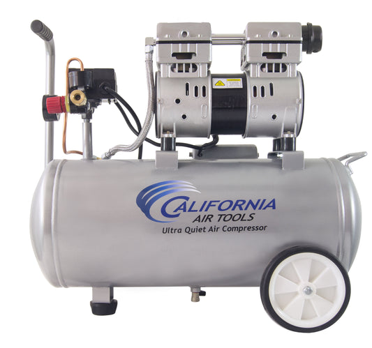 California Air Tools 8010 Steel 1.0 HP Ultra Quiet Oil-Free Air Compressor 8.0 gal