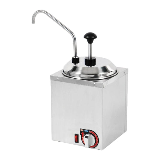 CarpNettore Cheese Dispenser Easy to Clean Hot Fudge Warmer for Hot Chocolate Hotel Home