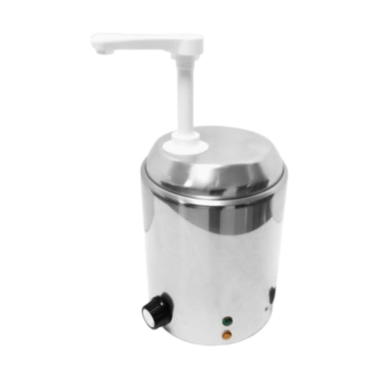 CarpNettore Hot Fudge Warmer Container Essential Generous Capacity Hot Fudge Pump Assembly 39.5x19cm