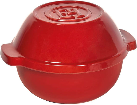 Ceramic Bread/Potato Cooker | Burgundy