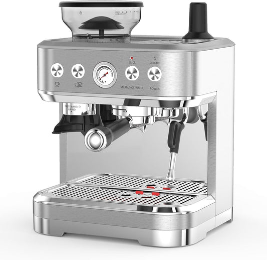 ChaoLink Espresso Machine with Grinder, 20 Bar Semi Automatic, 95oz Water Tank