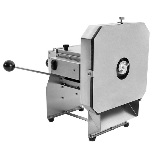 ChicHomey 150kg/h Stainless Steel Electric Fruit and Vegetable Slicer with Adjustable Thickness and Protective Cover, Ideal for Quick & Efficient Slicing