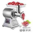 Choco Moon 1100W Commercial Meat Grinder, Heavy Duty Stainless Steel Quick Mince, Includes Blades & Plates, Silver