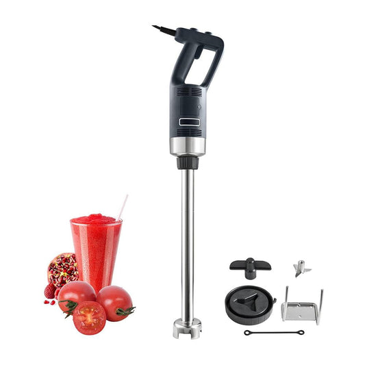 Choco Moon Commercial Immersion Blender 500W Heavy Duty Hand Mixer, 12" 304 Stainless Steel Blade, Variable Speed for Soup/Smoothie, Ergonomic Anti-Slip Grip