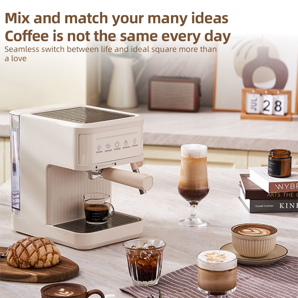 Coffee Machine,Adjustable Wand Filter 92℃ Maker With Wand Art 3 Adjustable Serve Filter Coffee 850w 20bar Espresso 92℃ Brew 3 Coffee Maker And Serve With And 92℃ Brew Adjustable Wand