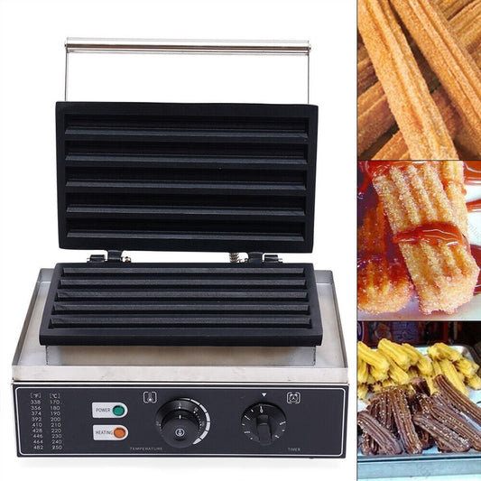Commercial 5 Sticks Churros Maker Machine - Churro Maker 1550W Stainless Steel