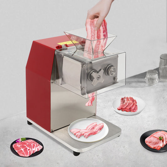 Commercial Auto Meat Cutting Machine 1100W Electric Stainless Steel for Market