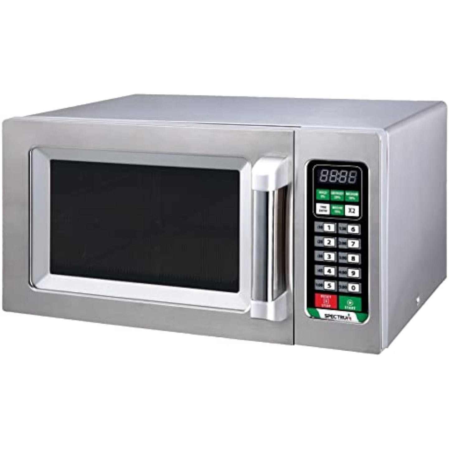 Commercial-Grade Microwave Oven, .9 Cubic Feet, Silver