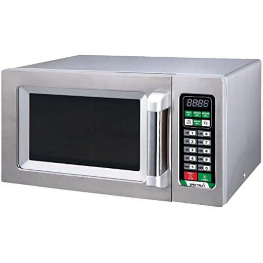 Commercial-Grade Microwave Oven, .9 Cubic Feet, Silver