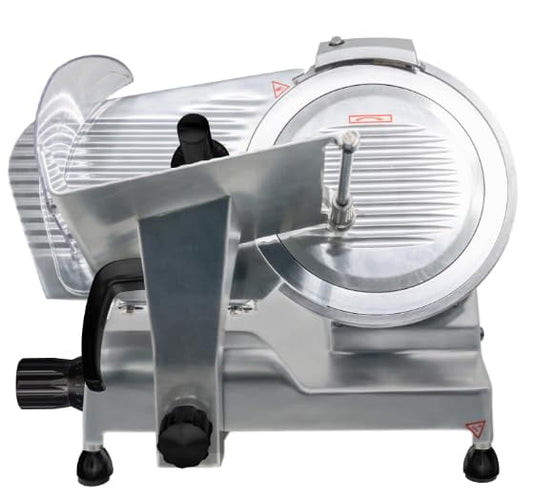 Commercial Meat Slicer,210W High Power Pure Copper Motor,Semi-Automatic Meat Cutter Equipped With Detachable Blades,0-12mm Adjustable Thickness,Child Lock Protection,For Restaurant Supermarket 8Inch
