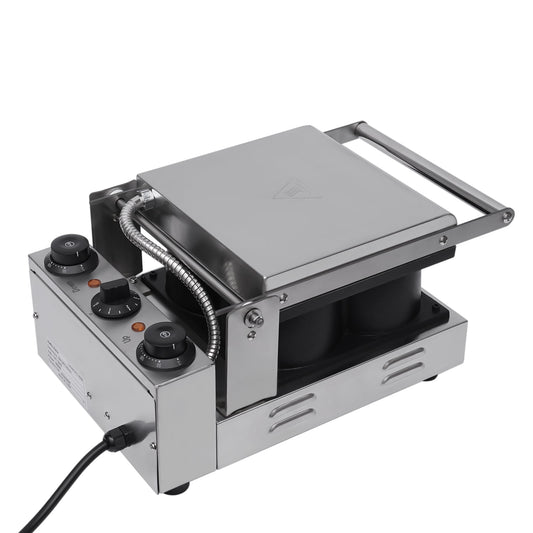 Commercial Stainless Steel Waffle Maker Non-Stick Waffle Dog Maker Machine 4 Grids 1800W 110V