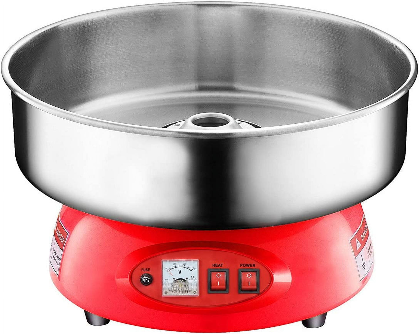 Compact Commercial Cotton Candy Machine Party Candy Floss Maker Red