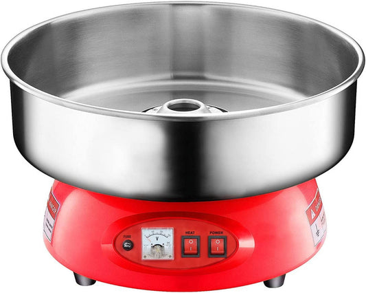 Compact Commercial Cotton Candy Machine Party Candy Floss Maker Red