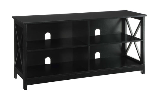 Convenience Concepts Oxford 55 inch TV Stand with Shelves, Black