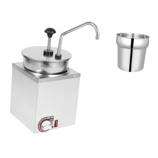 CoudarTitie Cheese Dispenser Stainless Steel 86-190 degreeF Adjustable Electric Food Warmer Sauce Warmer Machine for Chocolate, Chili, Caramel