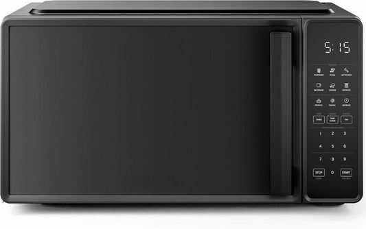 Countertop Microwave Oven 0.7 Cu. Ft., 700 Watts with 10 Power Levels, 6 Cooking Presets with One-Touch Express Cook, Eco Mode, Child Safety Lock, & Mute Button - Black